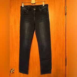 Kut from the Kloth, Stevie straight leg jeans, dark blue, size 10